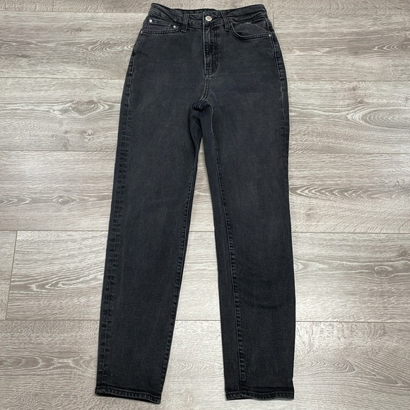 Mavi Star High Waist Mom Jean Black Wash Denim Style 101077-33944 Size 25x29 - Picture 7 of 15